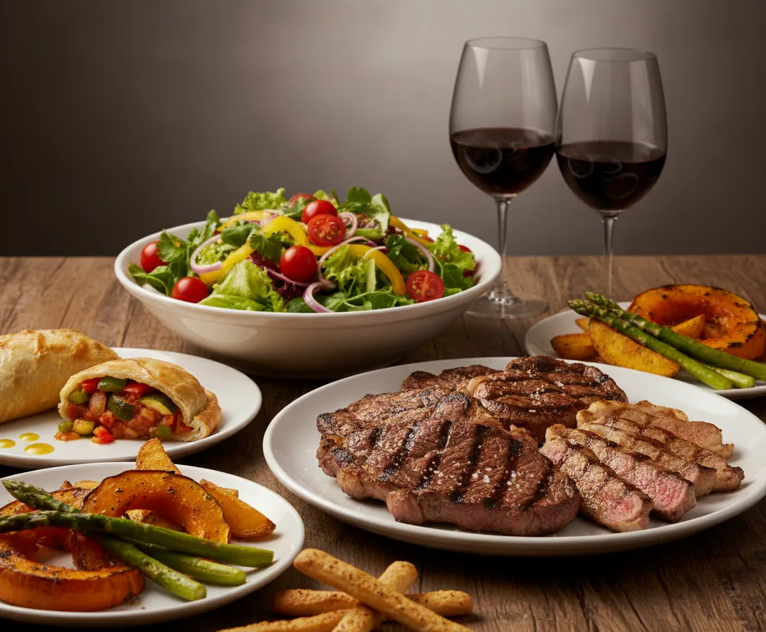 Plato de carne en el Asador Argentino El Mirador